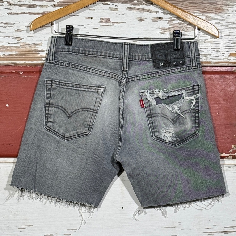 Levi's Gray Jean Shorts